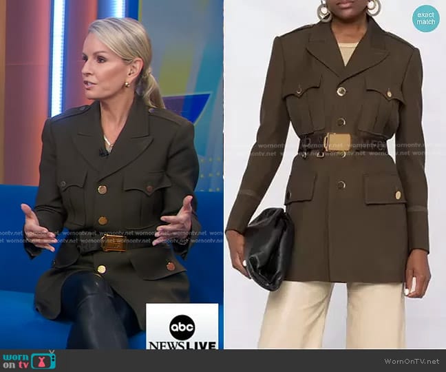 WornOnTV: Jennifer’s khaki military jacket on Good Morning America | Dr ...