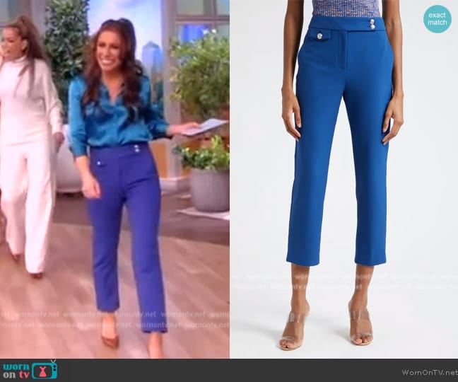 Veronica Beard Renzo Crop Pants worn by Alyssa Farah Griffin on The View