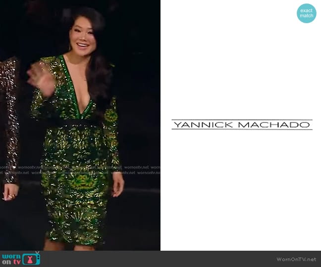 Yannick Machado Couture Custom made worn by Crystal Kung Minkoff on The Real Housewives of Beverly Hills