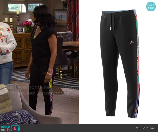 Adidas Tiro Pride Pants worn by Tina Butler (Tichina Arnold) on The Neighborhood