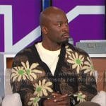 Akbar’s floral cardigan on The Talk