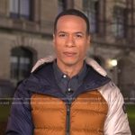 Alex Perez’s colorblock down jacket on Good Morning America