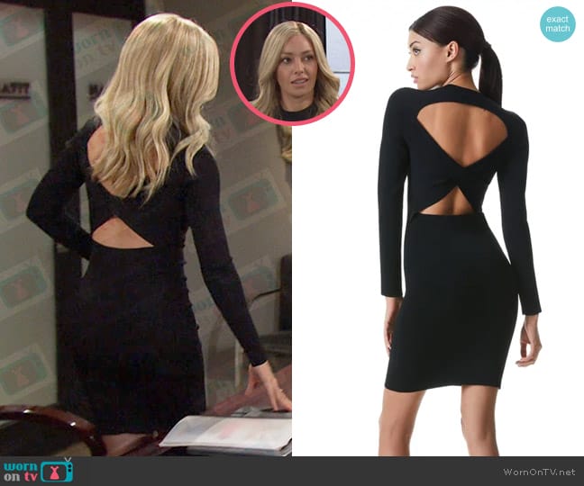 Alice + Olivia Estelle Two Way Mini Dress worn by Theresa Donovan (Emily O'Brien) on Days of our Lives