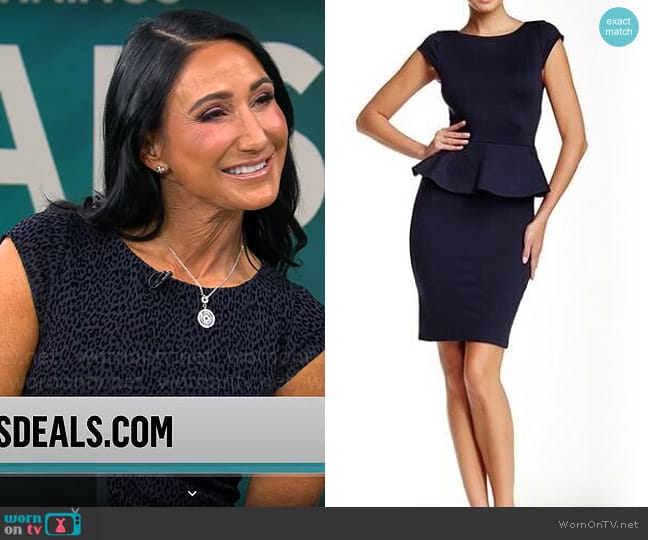 Alice + Olivia Victoria Dress worn by Elizabeth Werner on CBS Mornings