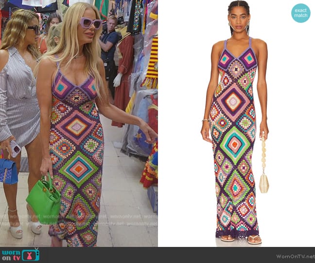 Alix Pinho Quadricor Dress worn by Alexia Echevarria (Alexia Echevarria) on The Real Housewives of Miami