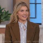 Amanda’s brown blazer on The Talk