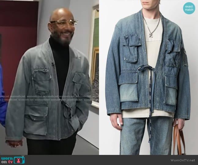 Ambush Belted Denim Jacket worn by Swizz Beatz on Today