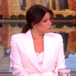 Ana’s white blazer and pants on The View