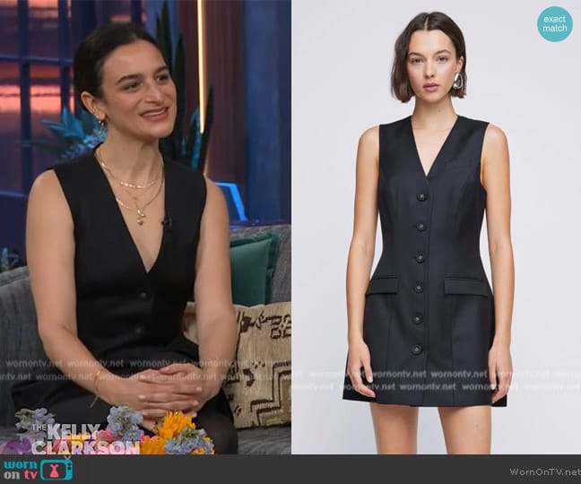 Anna Quan Remi Dress worn by Jenny Slate on The Kelly Clarkson Show