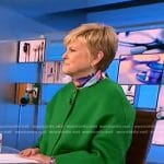 Anne Thompson’s green jacket on NBC News Daily