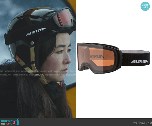 Alpina Sports Arris Q Ski Goggles worn by Jane Smith (Maya Erskine) on Mr. & Mrs. Smith