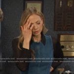 Ava’s fitted denim dress on Days of our Lives