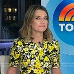 Savannah’s yellow floral dress on Today