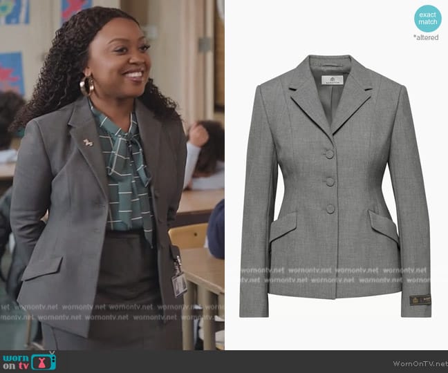 Babaton Venture Blazer worn by Janine Teagues (Quinta Brunson) on Abbott Elementary