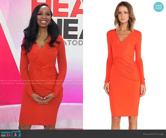 WornOnTV: J.J. Smith’s red gathered dress on Today | Clothes and ...