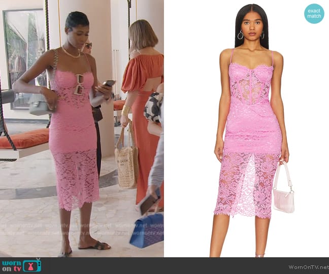 WornOnTV: Kiki's pink lace dress on The Real Housewives of Miami, Kiki  Barth