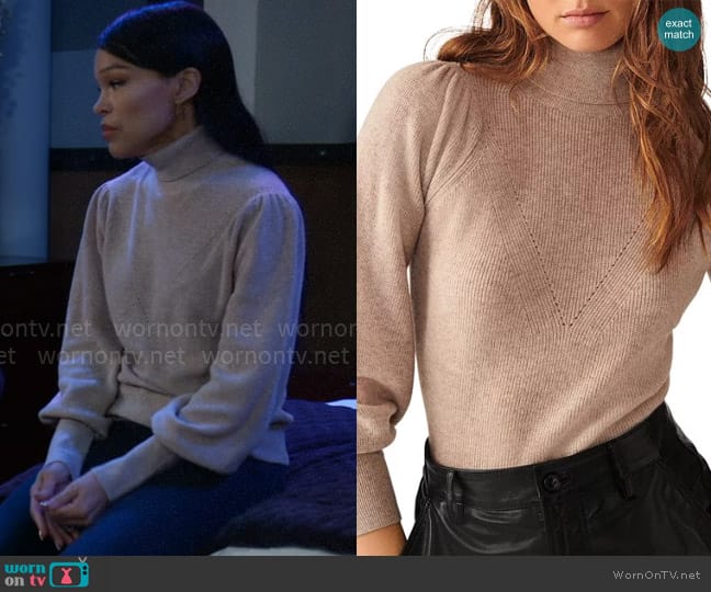 ba&sh Eden Sweater worn by Portia Robinson (Brook Kerr) on General Hospital