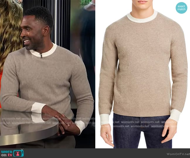 Boss Nimone Wool Sweater worn by Justin Sylvester on E! News