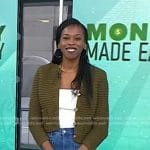 Brittany Jones-Cooper’s green cardigan on Today