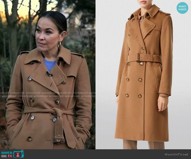 Burberry The Kensington Trench Coat worn by Eva Pilgrim on Good Morning America