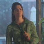 Callie’s green knit cardigan on Good Trouble