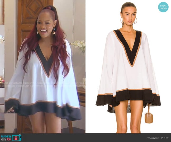 Caroline Constas Cassia Coverup worn by Garcelle Beauvais on The Real Housewives of Beverly Hills