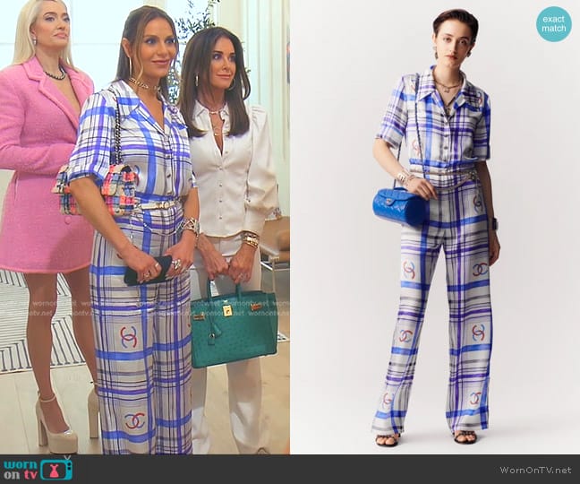 Chanel Silk Jumpsuit worn by Dorit Kemsley on The Real Housewives of Beverly Hills