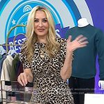 Chassie’s leopard print midi dress on Today