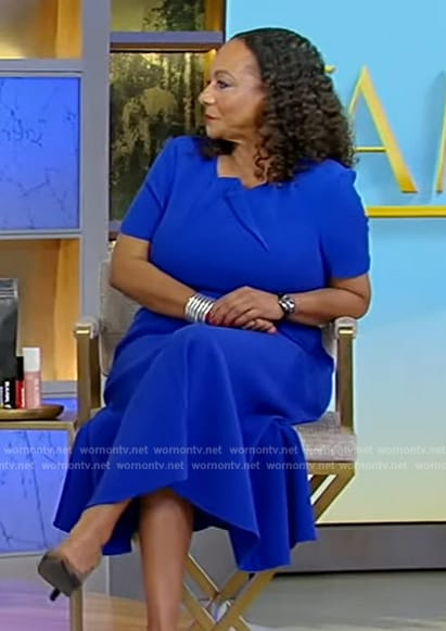 Cheryl Mayberry Mckissack's blue dress on Tamron Hall Show