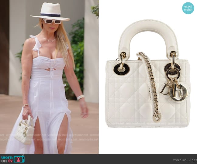 Dior Mini Cannage Bag worn by Alexia Echevarria (Alexia Echevarria) on The Real Housewives of Miami