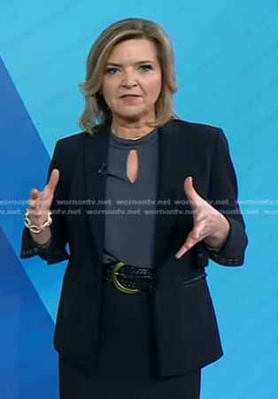 Christine Romans’s black blazer on Today