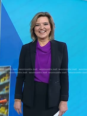 Christine Romans’s black blazer on Today