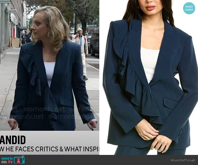 Cinq a Sept Margo Blazer worn by Christina Ruffini on CBS Mornings