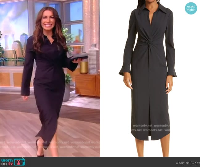 Cinq a Sept Mckenna Collared Midi Dress worn by Alyssa Farah Griffin on The View