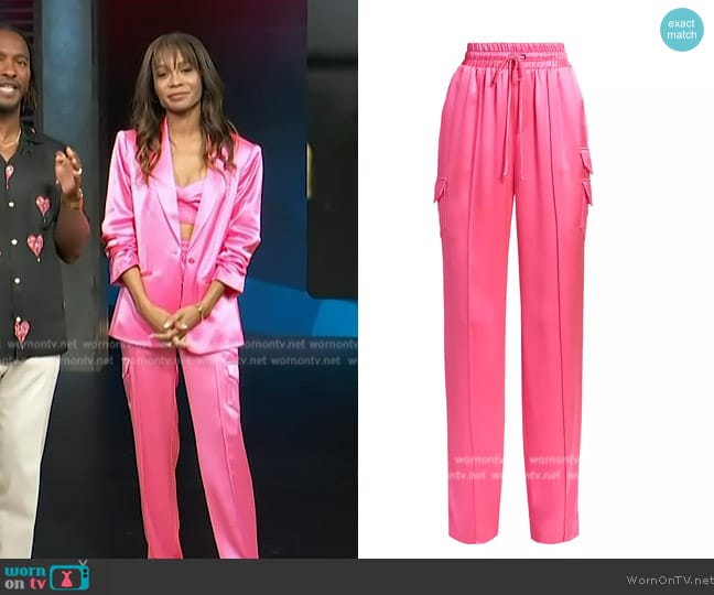 Cinq a Sept Sarie Pants worn by Zuri Hall on Access Hollywood