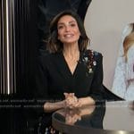 Courtney’s black embellished blazer dress on E! News