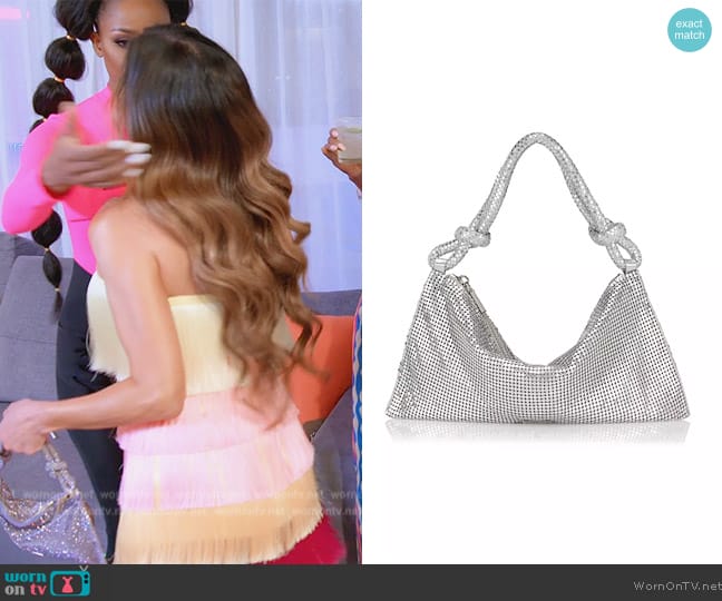 Cult Gaia Hera Nano Chain Mesh Shoulder Bag worn by Adriana de Moura (Adriana de Moura) on The Real Housewives of Miami