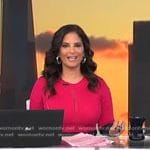 Darlene’s pink colorblock dress on Today