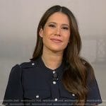 Deirdre’s navy utility dress on NBC News Daily