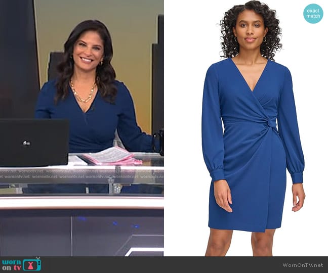 DKNY Side Knot Dress worn by Darlene Rodriguez on Today