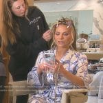 Dorit’s white floral robe on The Real Housewives of Beverly Hills