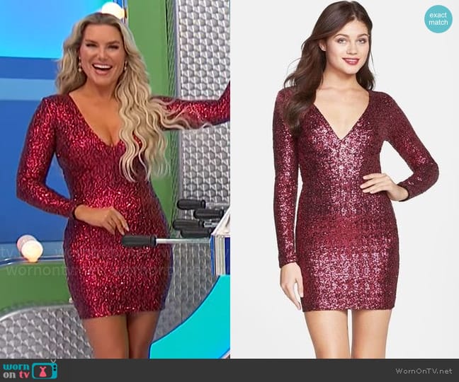 Dress the Population Bridget Dress worn by Rachel Reynolds on The Price is Right