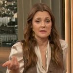 Drew’s brown vest and pants on The Drew Barrymore Show