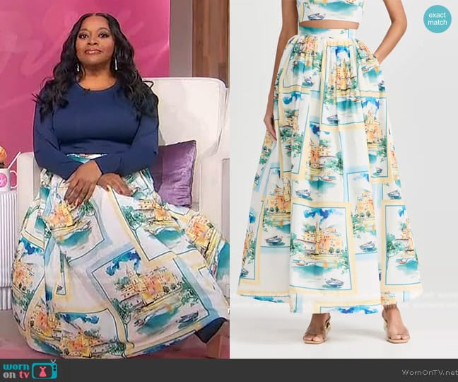 Dur Doux Palace Regattas Maxi Skirt worn by Sherri Shepherd on Sherri