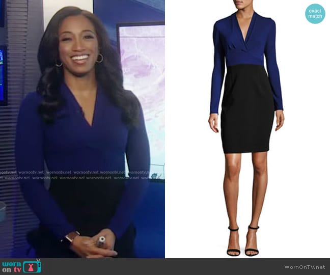 WornOnTV: Brittany’s blue two-tone dress on Good Morning America ...