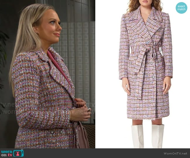 Elliatt Chapelle Coat worn by Abby Newman (Melissa Ordway) on The Young and the Restless