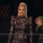 Erika’s sequin reunion dress on The Real Housewives of Beverly Hills