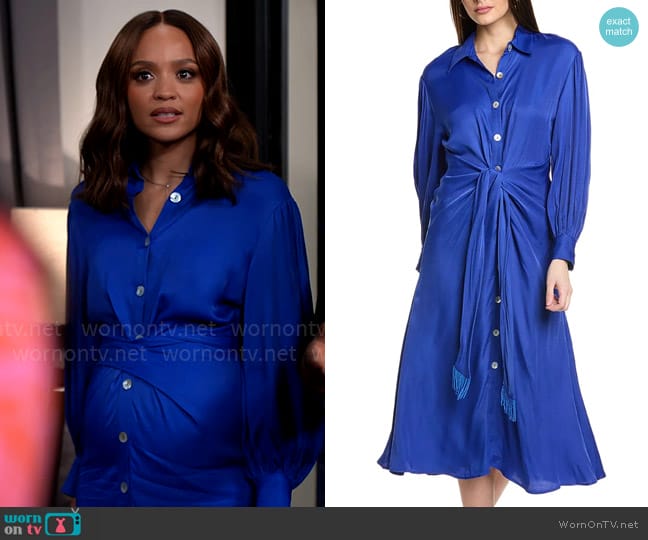 FARM Rio Knotted Midi Dress worn by Penelope (Stal Stowers) on Tyler Perrys Sistas