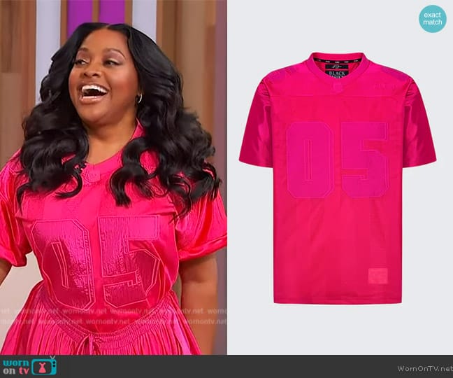 Fubu Shocking Pink 05 Iconic Jersey worn by Sherri Shepherd on Sherri