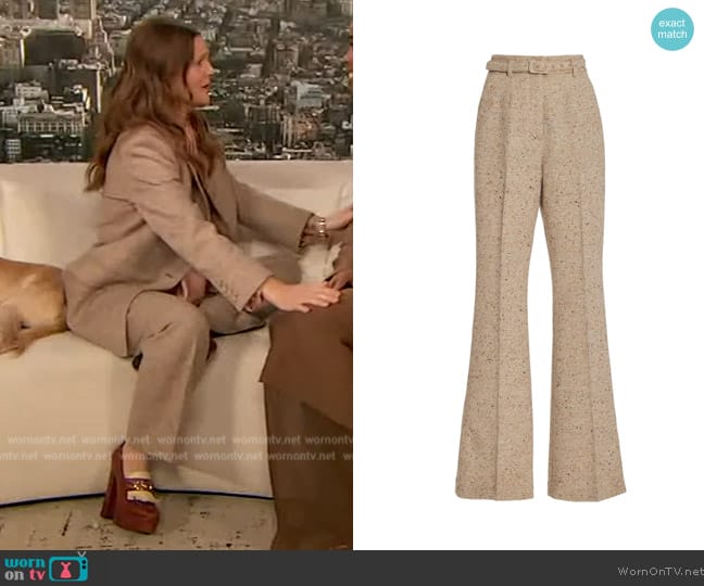 Gabriela Hearst  Josh Pant in Wool Cashmere worn by Drew Barrymore on The Drew Barrymore Show